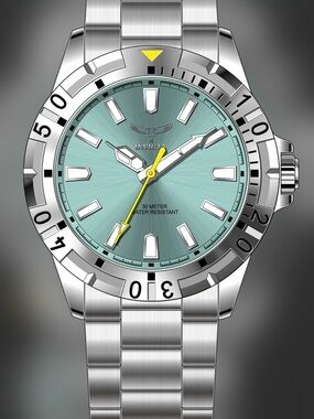 70051 - Invicta Specialty Men 42Mm Metal Silver Light Blue Dial Mg68 Quartz